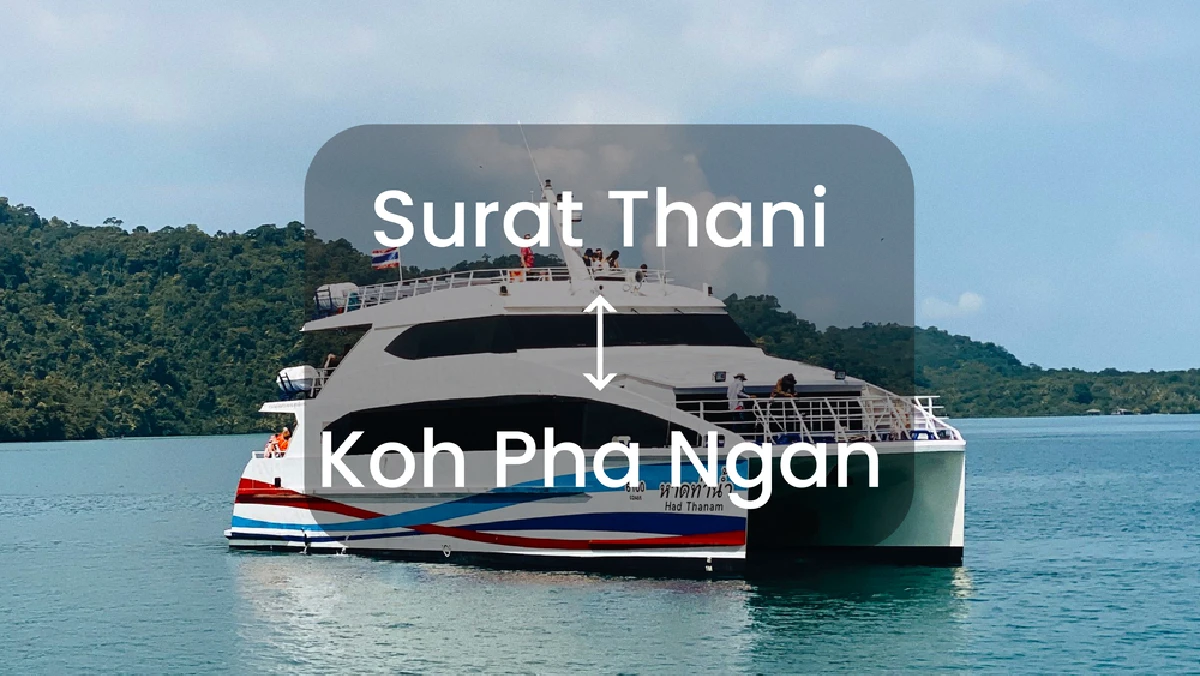 Ferry & Van Ticket Surat Thani - Koh Pha Ngan by Lomprayah