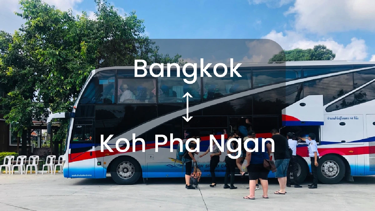 Bus and Ferry Ticket Bangkok-Koh Pha Ngan by Lomprayah