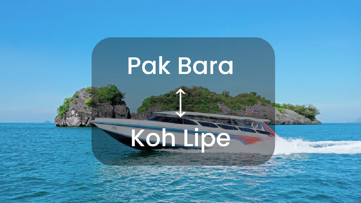 Speedboat ticket between Pak Bara pier and Koh Lipe