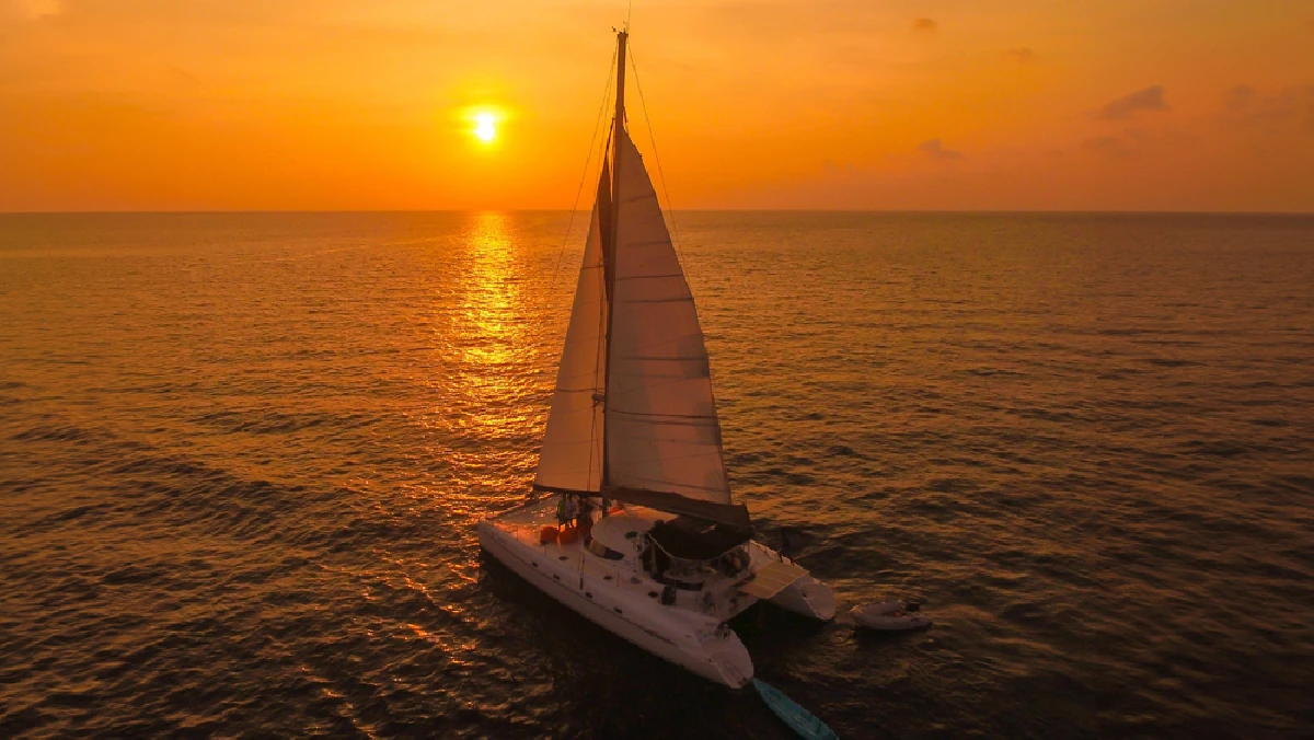 Sailing Yacht Afternoon Coral (Kahang Beach) Sunset