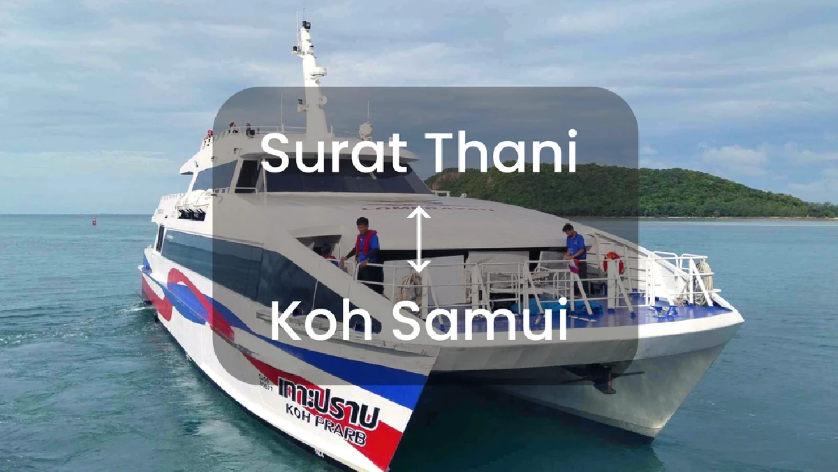 Ferry & Van Ticket Surat Thani - Koh Samui by Lomprayah