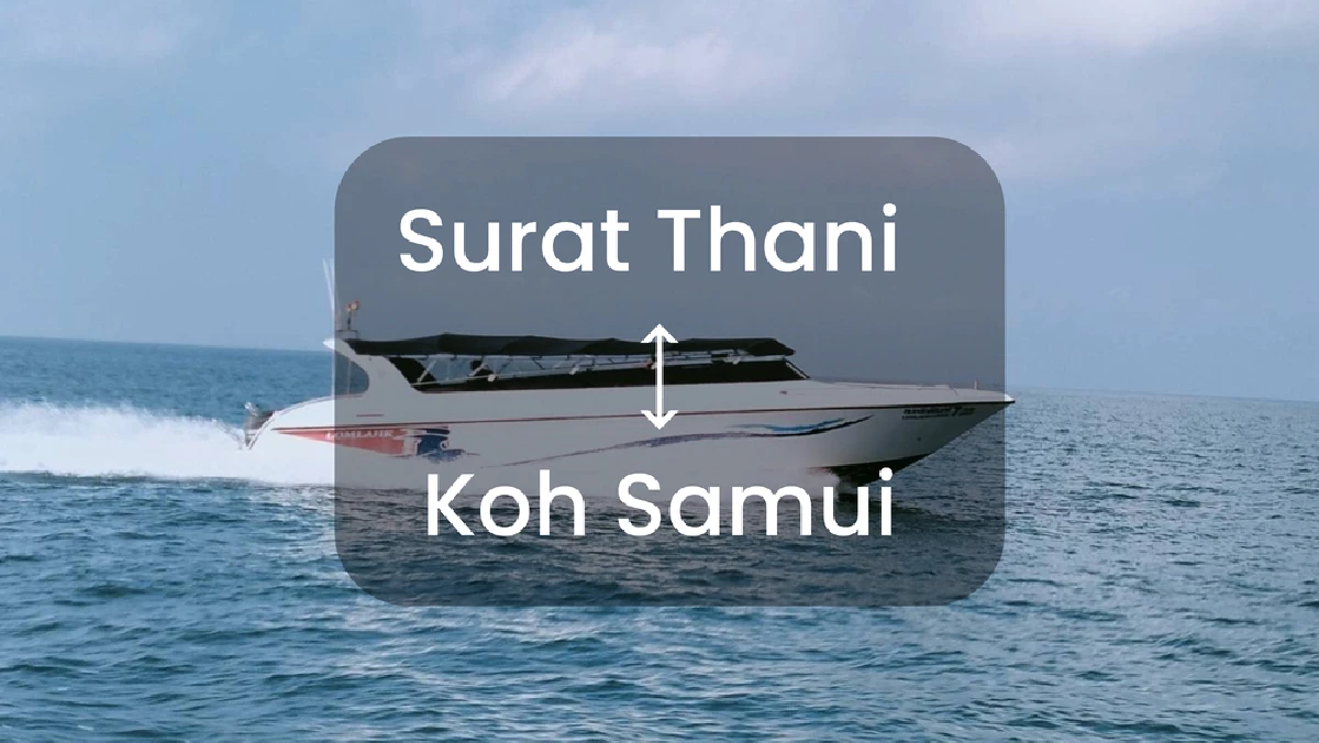 Speedboat & Van Ticket Surat Thani - Koh Samui by Lomlahkkhirin