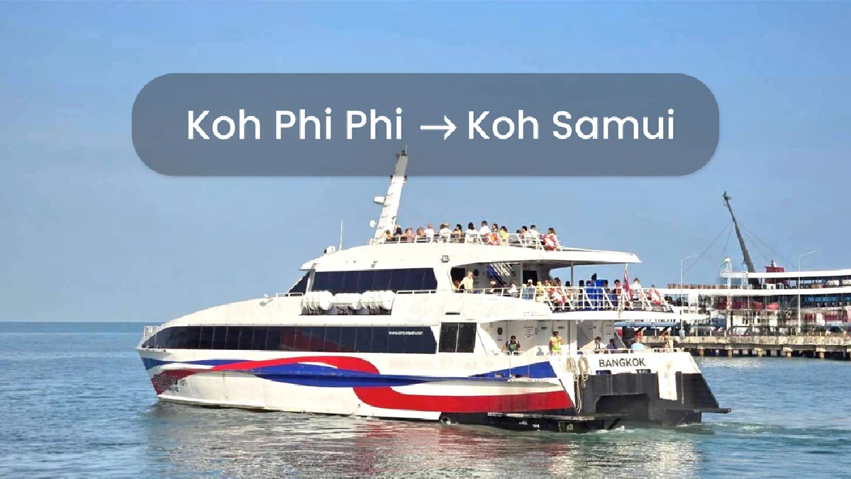 High Speed Catamaran Ticket between Koh Phi Phi and Koh Samui by Lomprayah