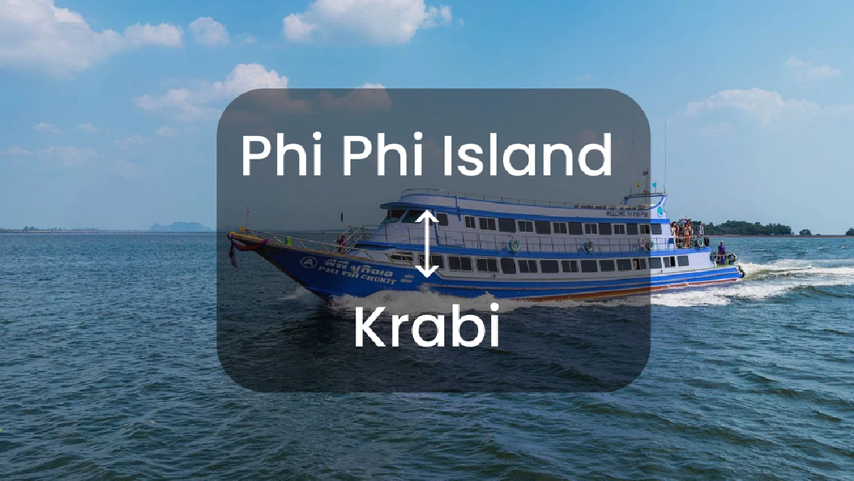 Ferry between Phi Phi island and Krabi